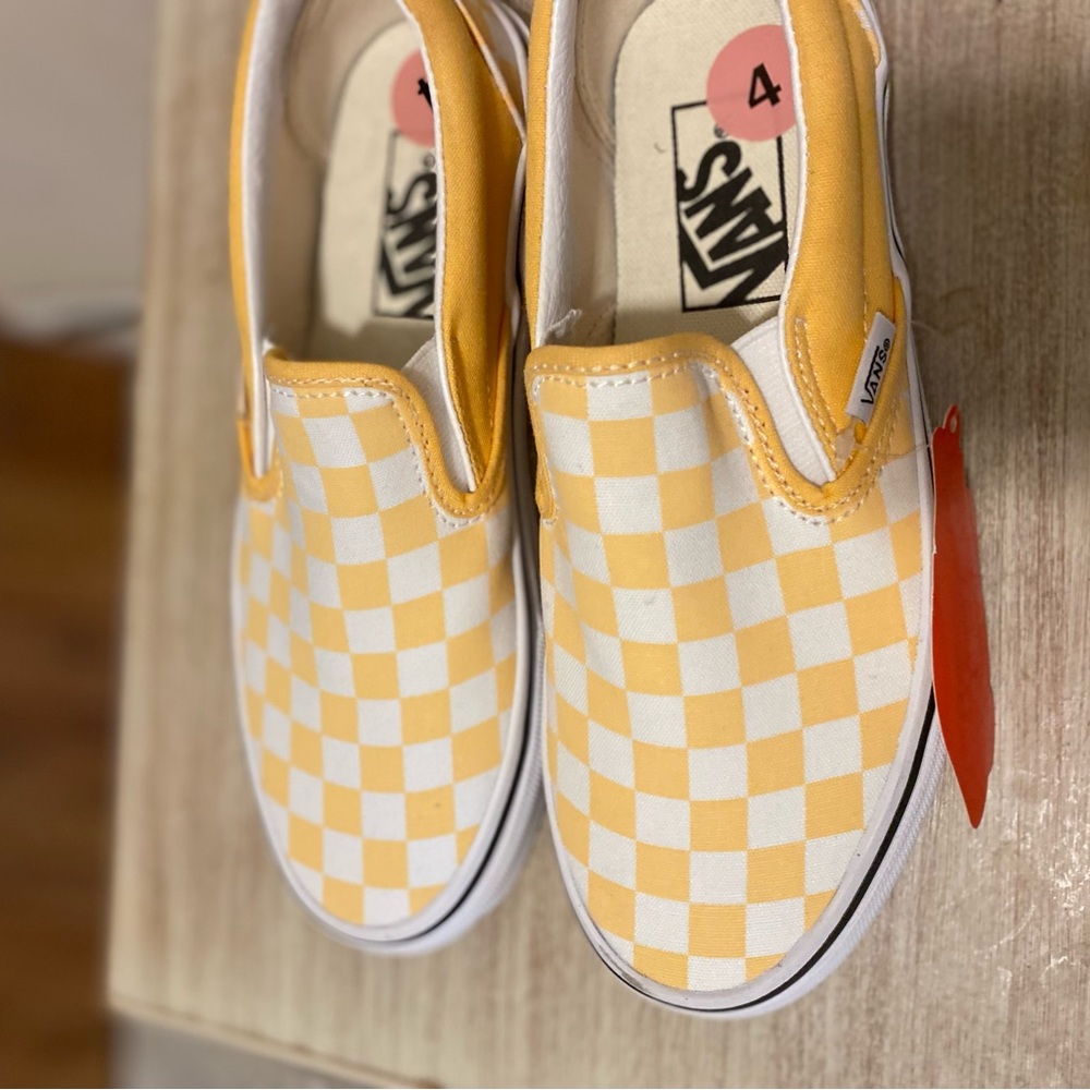 Van’s Checkerboard Classic Slip Ons